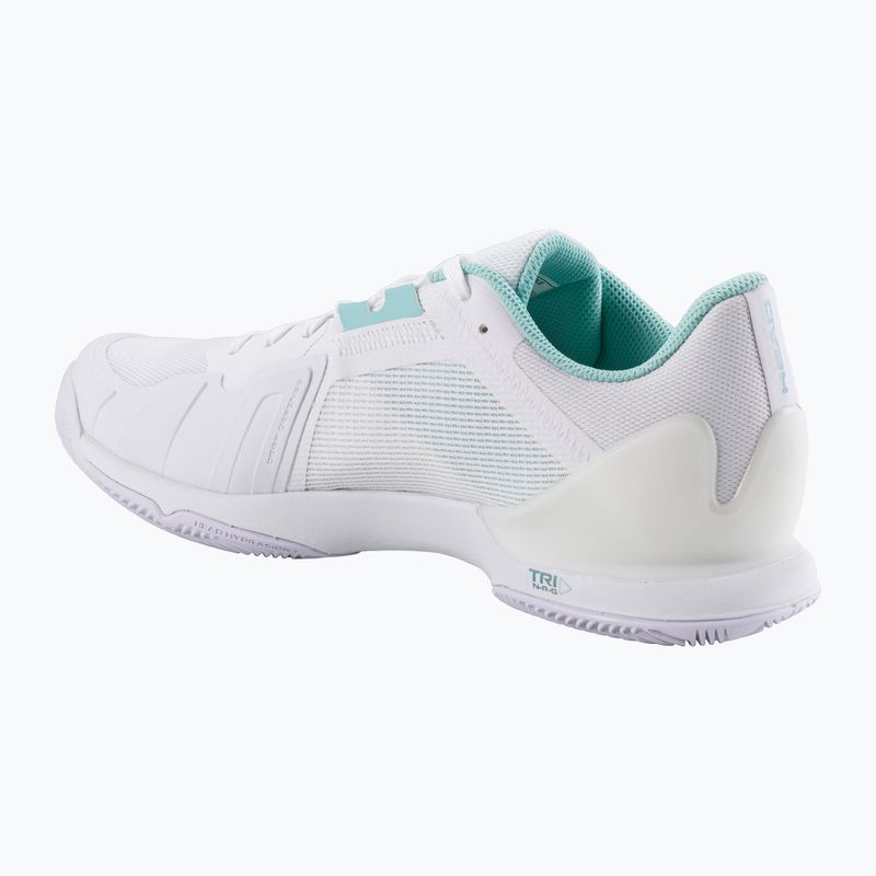 Scarpe da tennis da donna HEAD Sprint Evo 3.5 Clay bianco/turchese 2