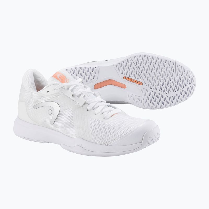 Scarpe da tennis da donna HEAD Sprint Team 4.0 bianco/corallo 5