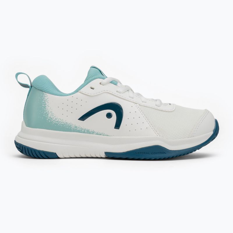 Scarpe da tennis HEAD per bambini Sprint Court 4.0 bianco/turchese 2