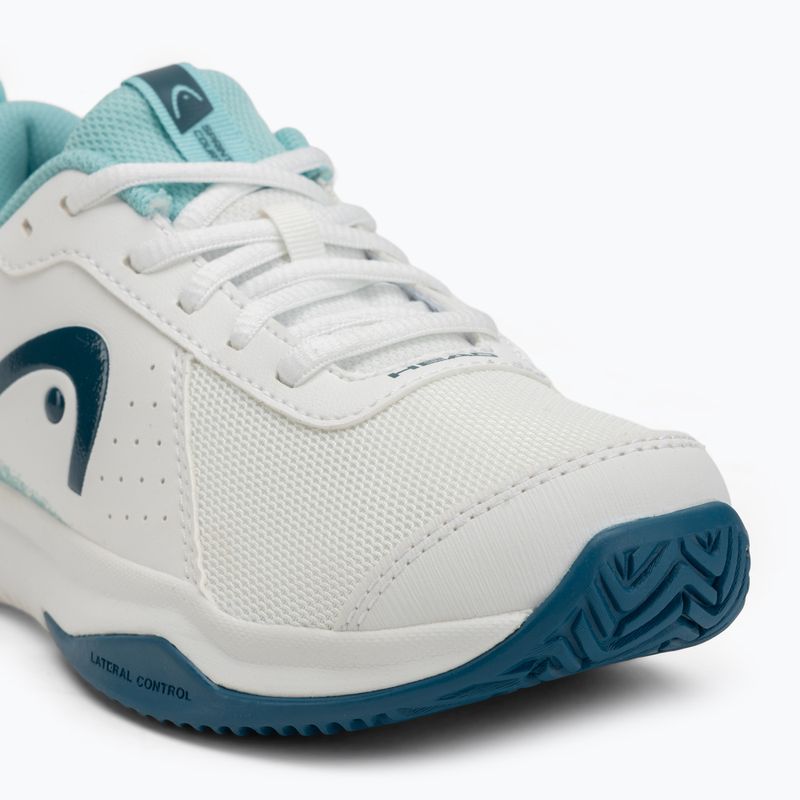 Scarpe da tennis HEAD per bambini Sprint Court 4.0 bianco/turchese 7