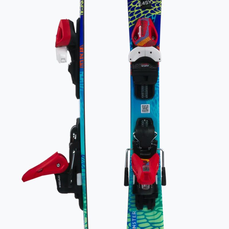 Sci da discesa per bambini HEAD Monster Easy Jrs + Attacchi Jrs 4.5 multicolore 5