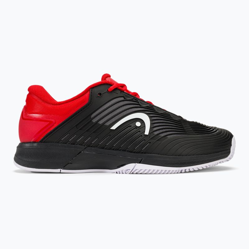 Scarpe da tennis HEAD Revolt Pro 4.5 Clay da uomo nero/rosso 2