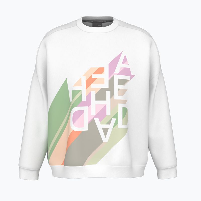 Felpa HEAD Rally Crewneck donna bianco