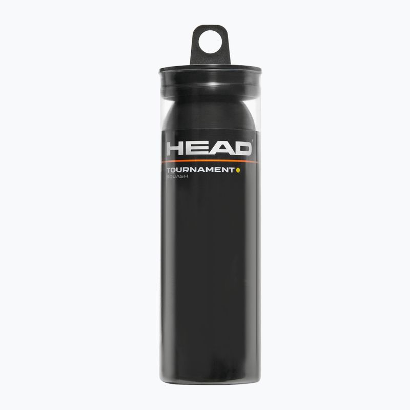 HEAD 3-Ball Tube Palle da squash Start 3 pezzi nere.