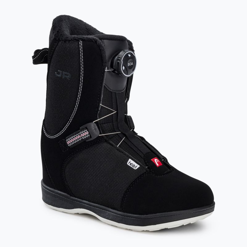 Scarponi da snowboard per bambini HEAD Jr Boa nero