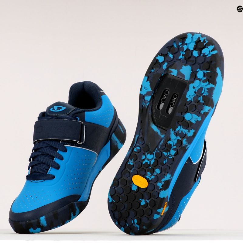Scarpe da ciclismo MTB da uomo Giro Chamber II blue jewel midnight 11