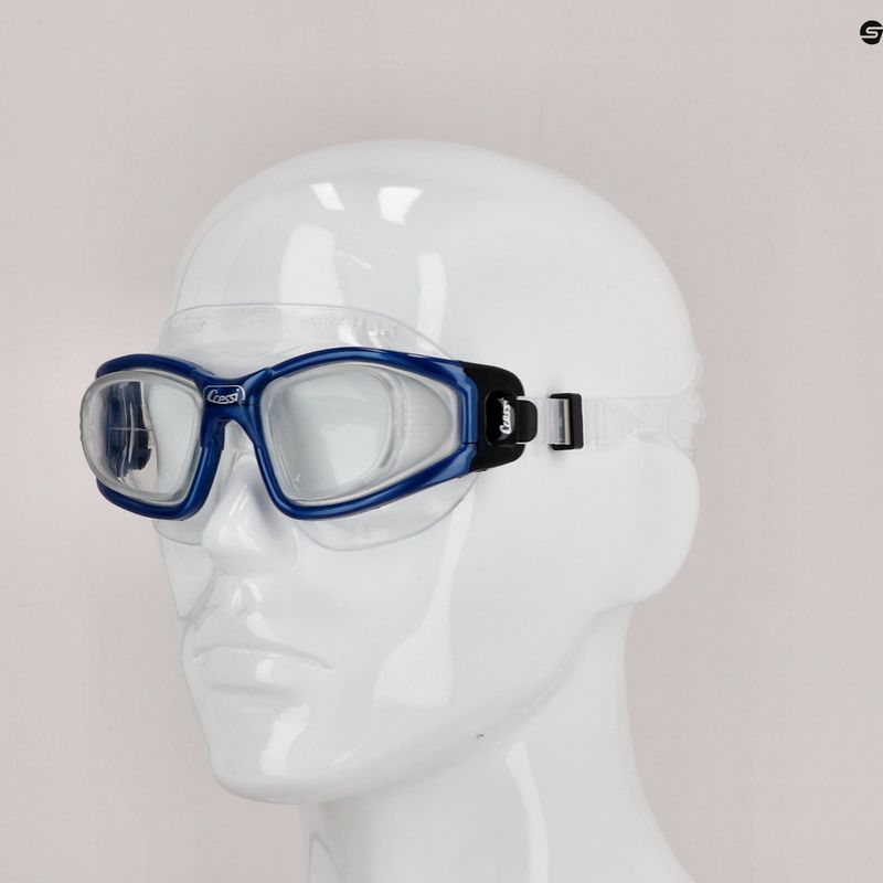 Maschera da bagno Cressi Galileo in metallo blu 7
