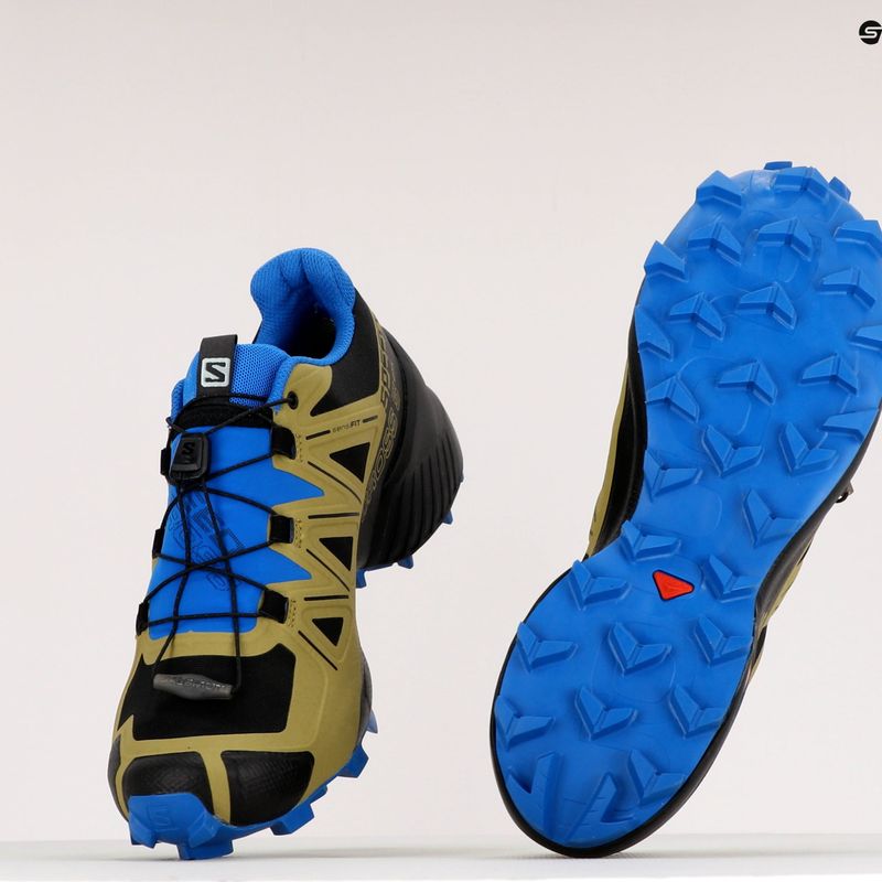Scarpe da corsa da uomo Salomon Speedcross 5 GTX nero/verde muschio/skydiver 11