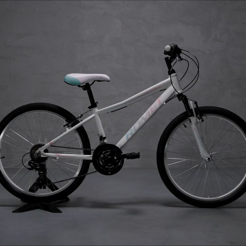 Bicicletta da bambino Romet Jolene 24 bianco/blu/rosa 14