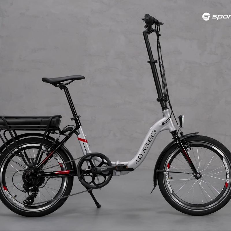 Bicicletta elettrica LOVELEC Lugo 36V 10Ah 360Wh argento 16