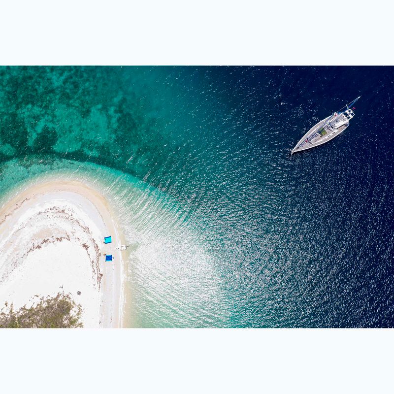 Ticket To The Moon Coperta da picnic da spiaggia blu reale/azzurro 5