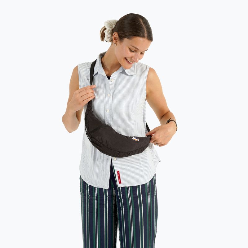 Ticket To The Moon - Borsa a tracolla con fionda in stile upcycled, nero 8