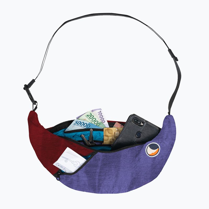 Ticket To The Moon - Borsa a tracolla con fionda riciclata viola/bordeaux 2