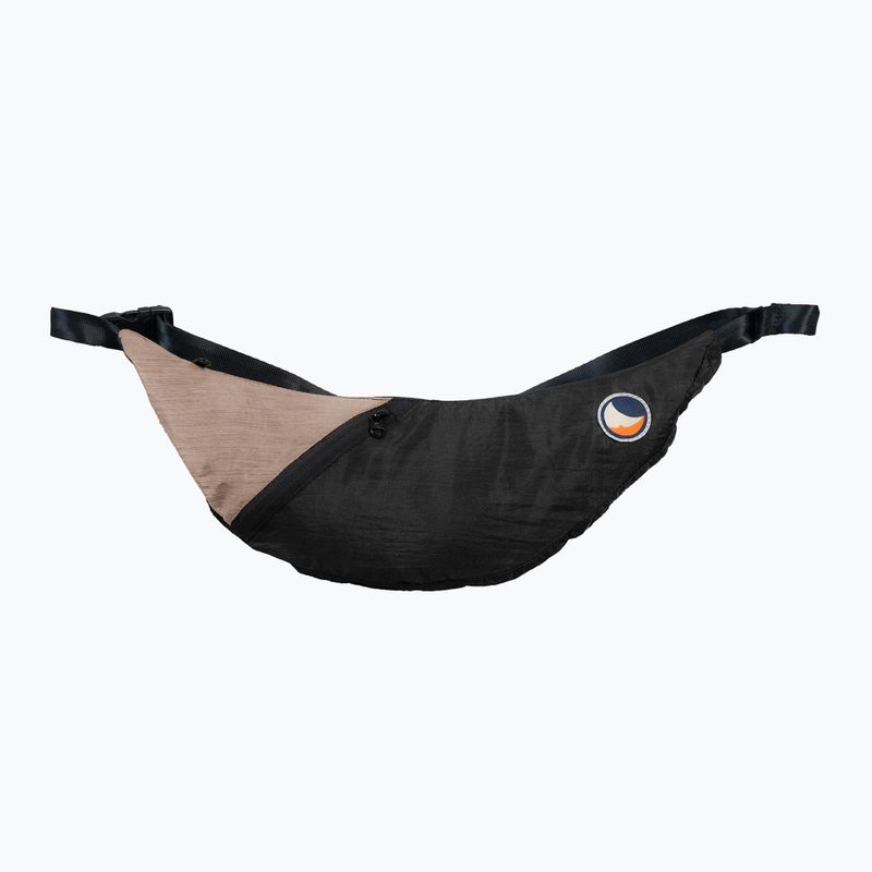 Ticket To The Moon - Borsa a tracolla Upcycled Sling nero/beige naturale