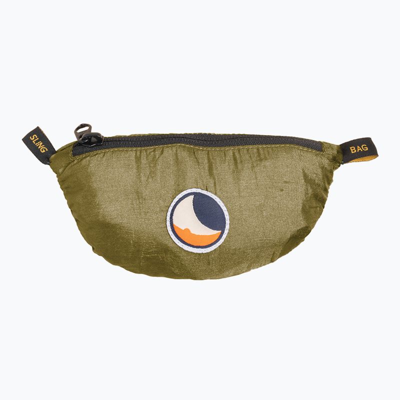Ticket To The Moon - Borsa a tracolla marrone oliva con fionda riciclata 2