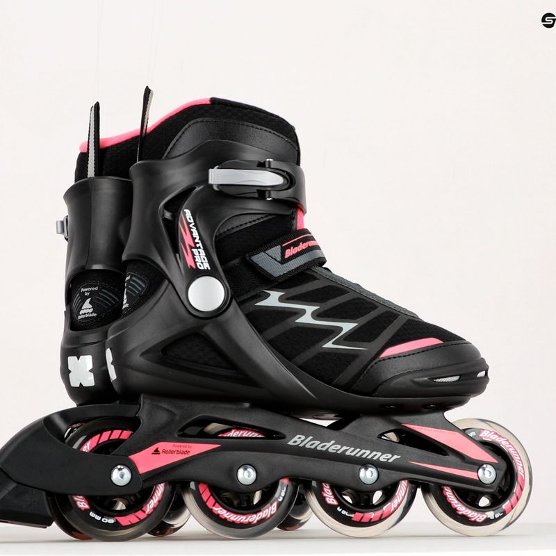 Pattini da donna Bladerunner by Rollerblade Advantage Pro XT nero/rosa 11