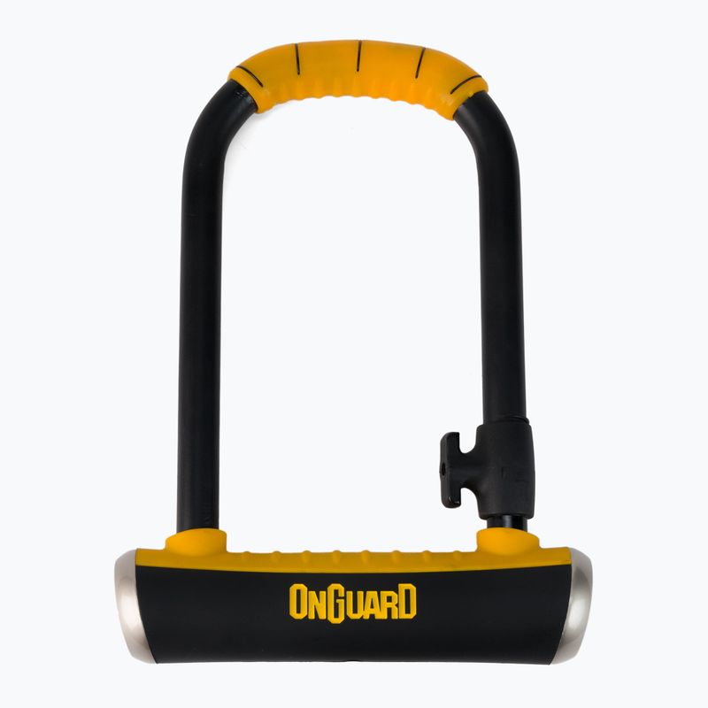 Lucchetto per bicicletta OnGuard Brute Std 8001 u-Lock nero/giallo 2