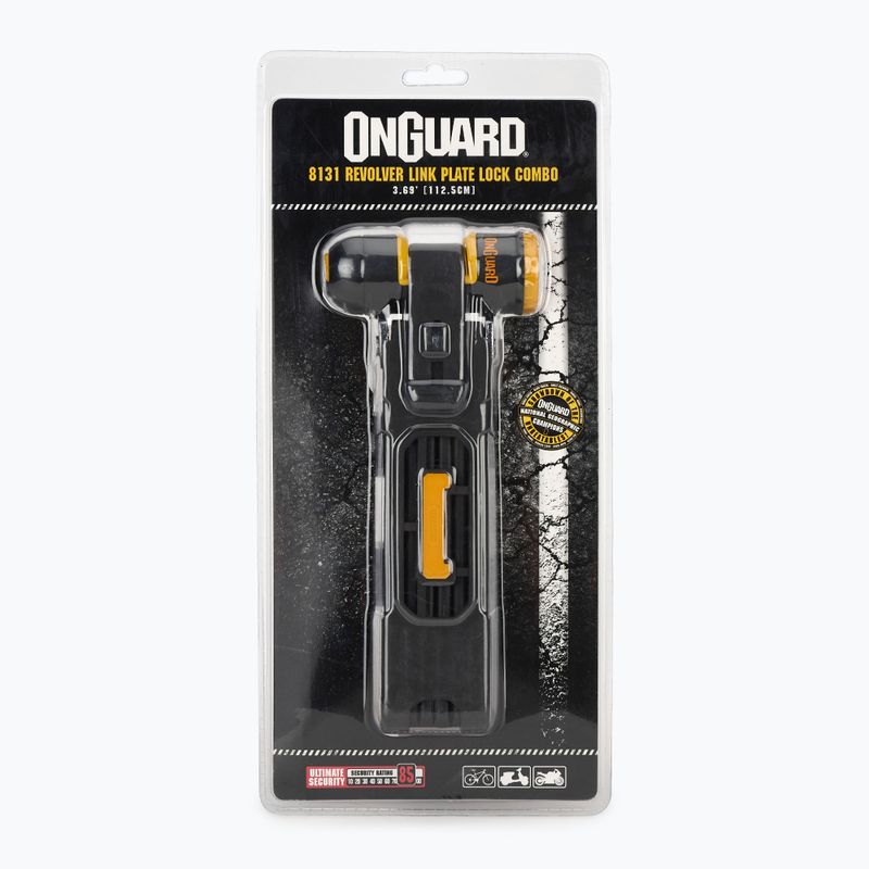 Serratura per bicicletta OnGuard Link Plate Lock Revolver Combo X4P 8131