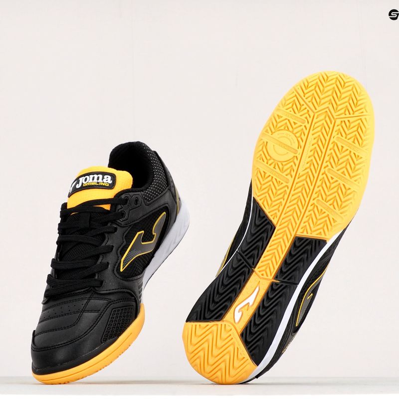 Scarpe da calcio da uomo Joma Dribling IN nero/arancione 10
