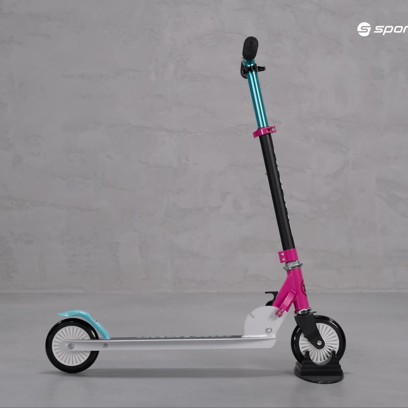 Monopattino Meteor Sunny X per bambini rosa/blu 9