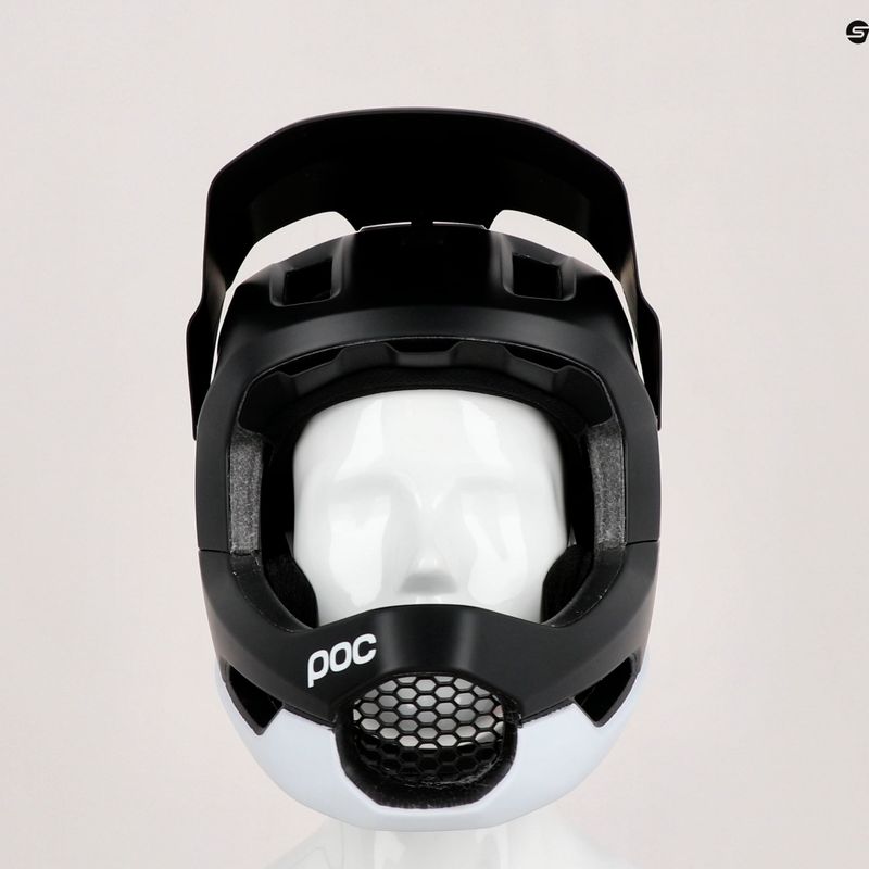 POC Otocon Race MIPS casco da bici nero uranio/bianco idrogeno opaco 12