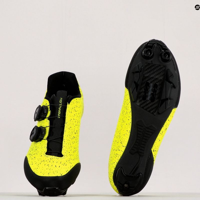 Scarpe da ciclismo MTB da uomo Northwave Rebel 3 giallo fluo/nero 12