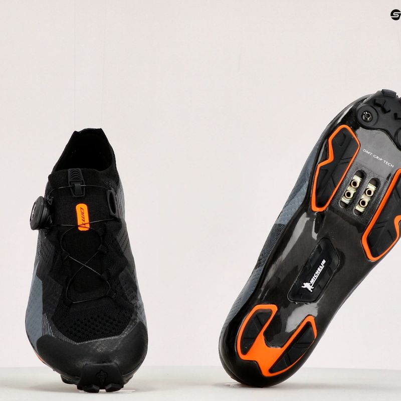 Scarpe da ciclismo MTB da uomo DMT KM1 nero/grigio 11
