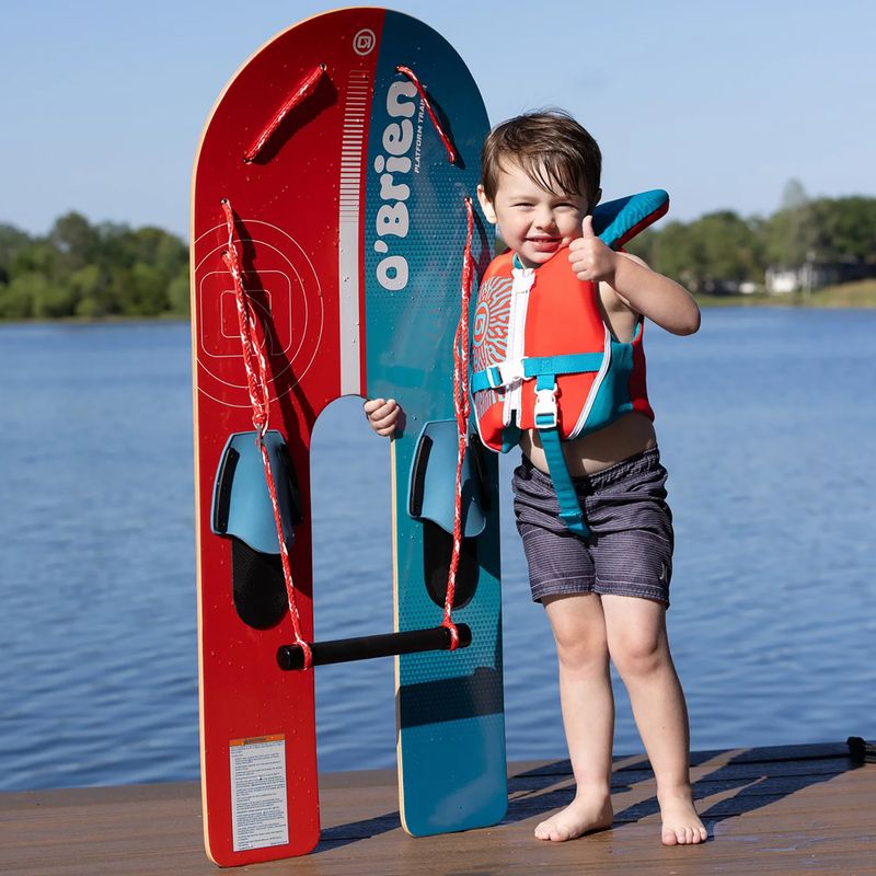 Set di sci acquatici per bambini O'Brien Platform Trainer Waterski red/blue 2