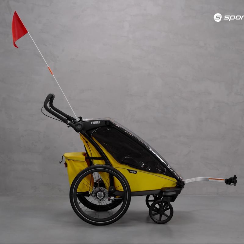 Thule Chariot Sport 1 rimorchio per bicicletta per una sola persona giallo 10201022 11