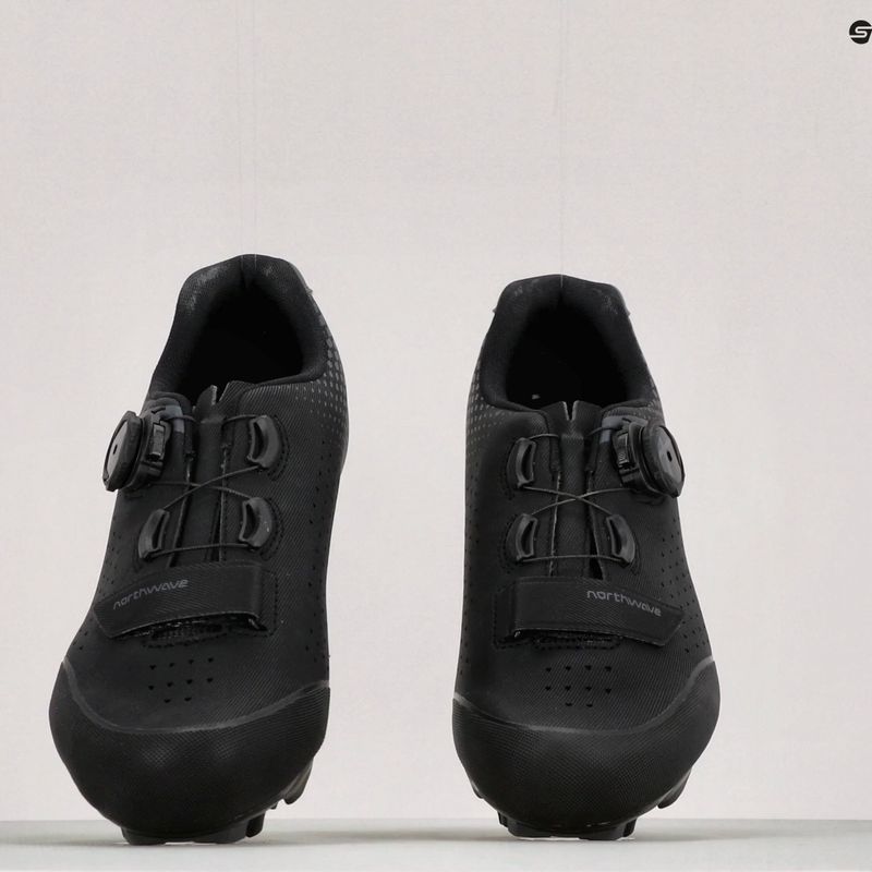 Scarpe da ciclismo MTB da uomo Northwave Origin Plus 2 Wide nero/grigio scuro 11