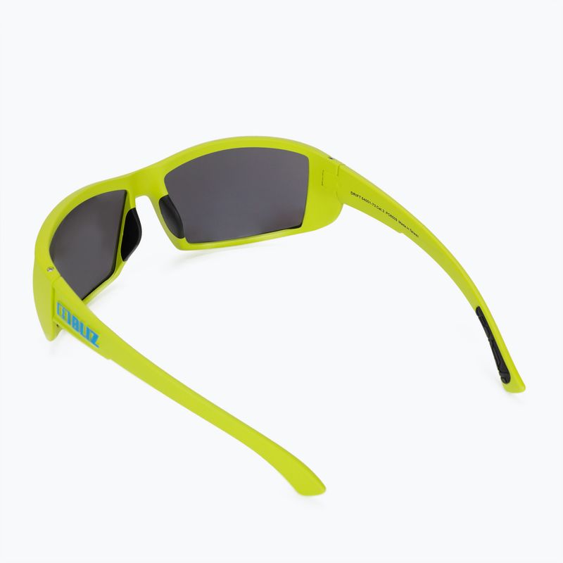Occhiali da sole Bliz Drift multi verde lime opaco/blu fumo 2
