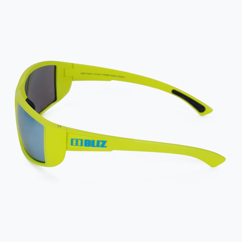 Occhiali da sole Bliz Drift multi verde lime opaco/blu fumo 4