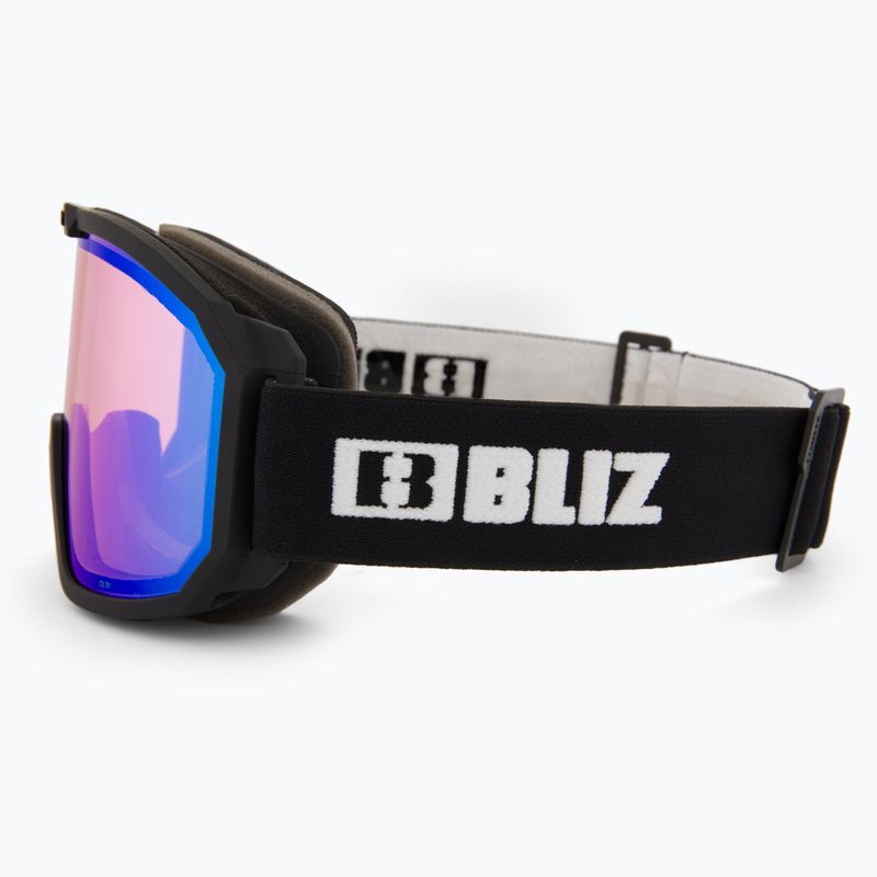 Bliz Rave nero opaco/arancio chiaro blu multi occhiali da sci 4
