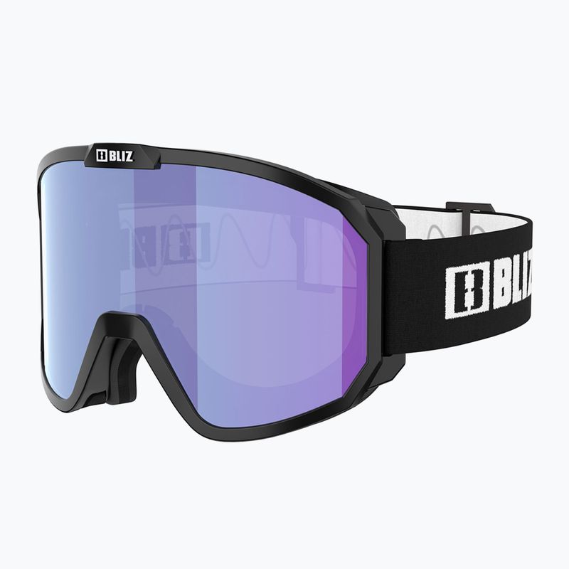 Bliz Rave nero opaco/arancio chiaro blu multi occhiali da sci 3
