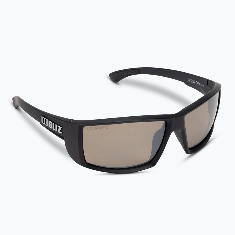 Occhiali da sole Bliz Drift Polarized nero opaco/marrone argento specchiato