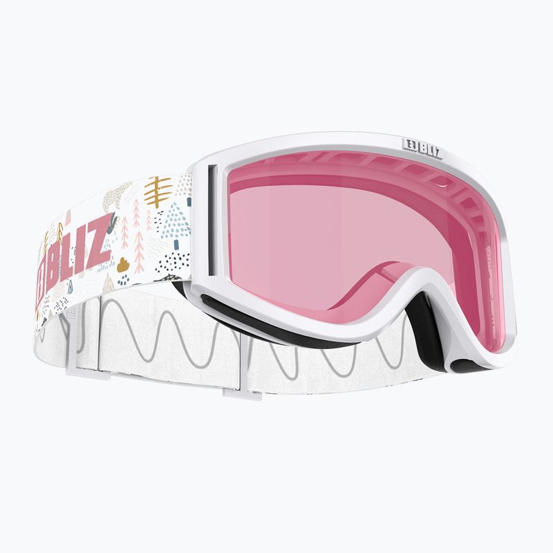 Occhiali da sci per bambini Bliz Pixie Jr bianco/rosa