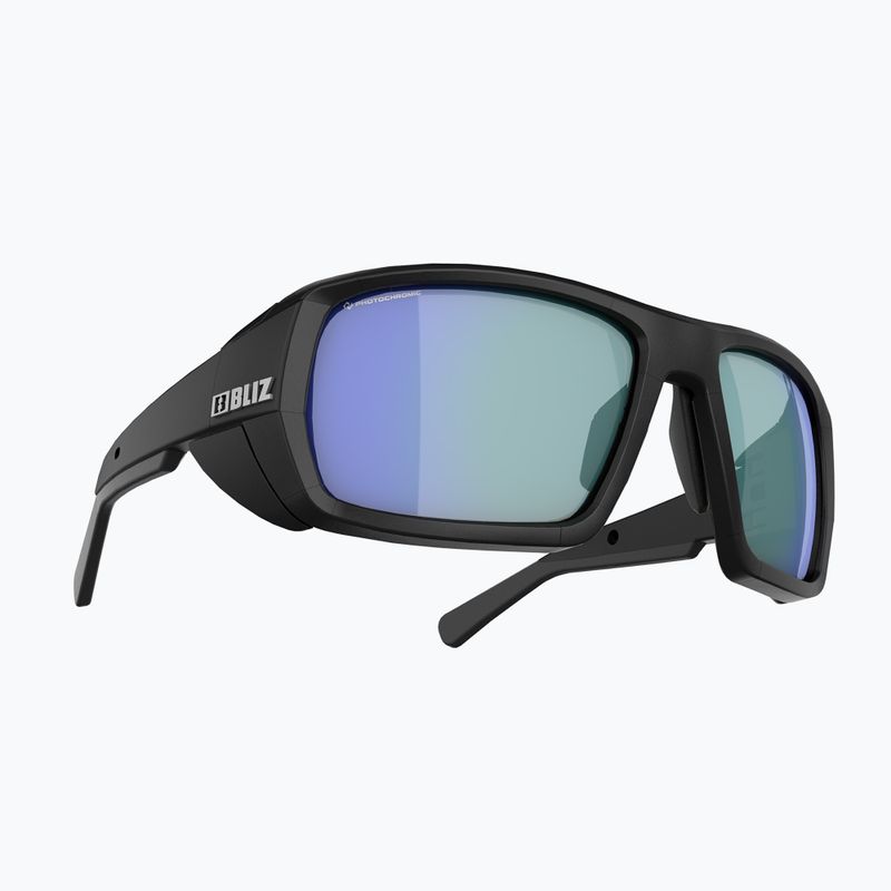 Occhiali da sole Bliz Peak Nano Optics Photochromic nero opaco/marrone blu multi 2