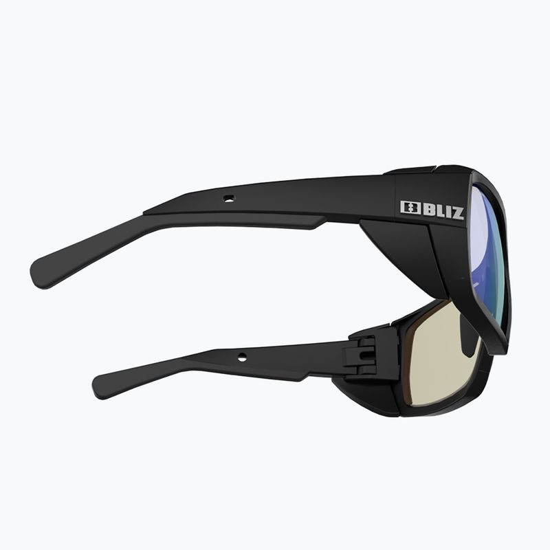 Occhiali da sole Bliz Peak Nano Optics Photochromic nero opaco/marrone blu multi 5