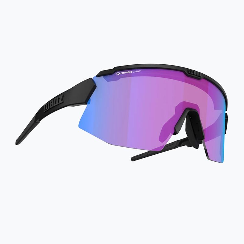 Occhiali da sole Bliz Breeze Nano Optics Nordic Light nero opaco/begonia/blu viola multi 6