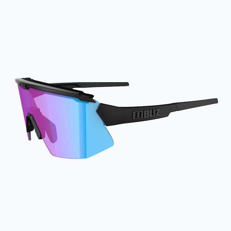 Occhiali da sole Bliz Breeze Nano Optics Nordic Light nero opaco/begonia/blu viola multi 10