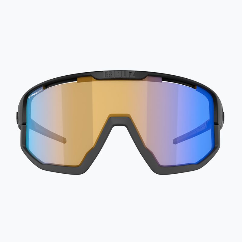 Occhiali da sole Bliz Vision Nano Optics Nordic Light nero opaco/corallo chiaro/blu arancio 5