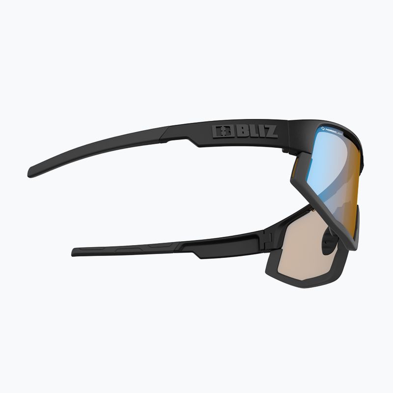 Occhiali da sole Bliz Vision Nano Optics Nordic Light nero opaco/corallo chiaro/blu arancio 6