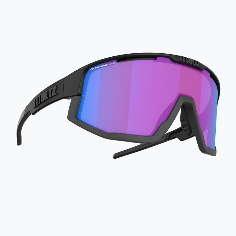 Occhiali da sole Bliz Fusion Nano Optics Nordic Light nero opaco/begonia/blu viola multi 3