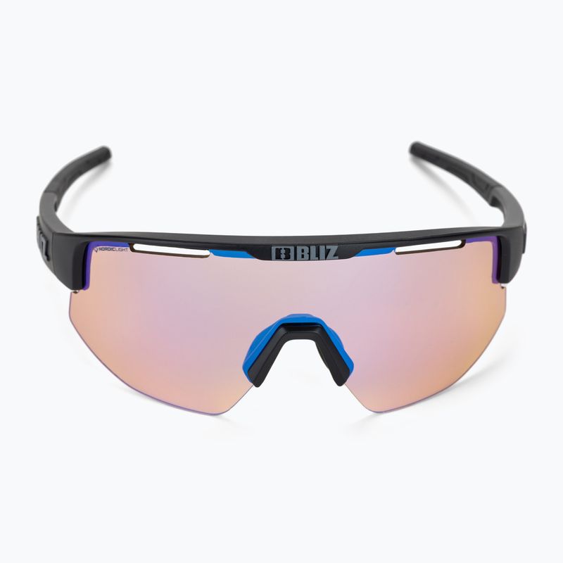 Occhiali da sole Bliz Matrix Nano Optics Nordic Light nero opaco/corallo/arancio blu multi 3