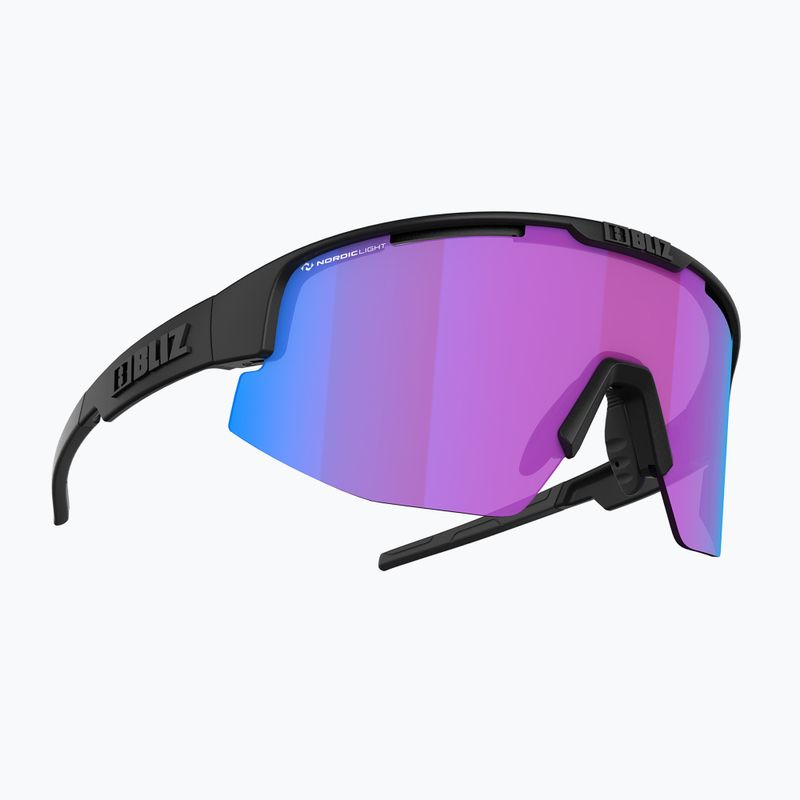 Occhiali da sole Bliz Matrix Nano Optics Nordic Light nero opaco/begonia/blu viola multi 2