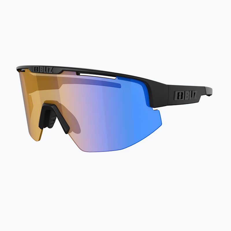 Occhiali da sole Bliz Matrix Small Nano Optics Nordic Light nero opaco/corallo/blu arancione 3