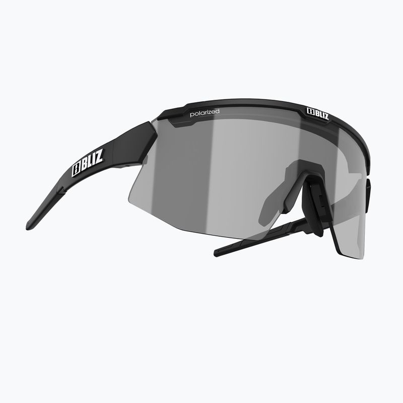 Occhiali da sole Bliz Breeze Polarized nero opaco/marrone argento specchiato/arancione di base 3