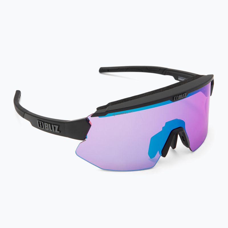 Occhiali da sole Bliz Breeze Small Nano Optics Nordic Light nero opaco/begonia/blu viola 2