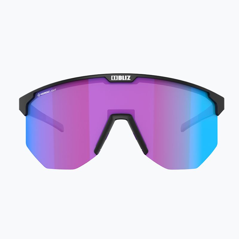 Occhiali da sole Bliz Hero Nano Optics Nordic Light S2 nero opaco/light begonia/blu viola 4