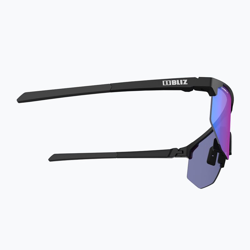 Occhiali da sole Bliz Hero Nano Optics Nordic Light S2 nero opaco/light begonia/blu viola 5